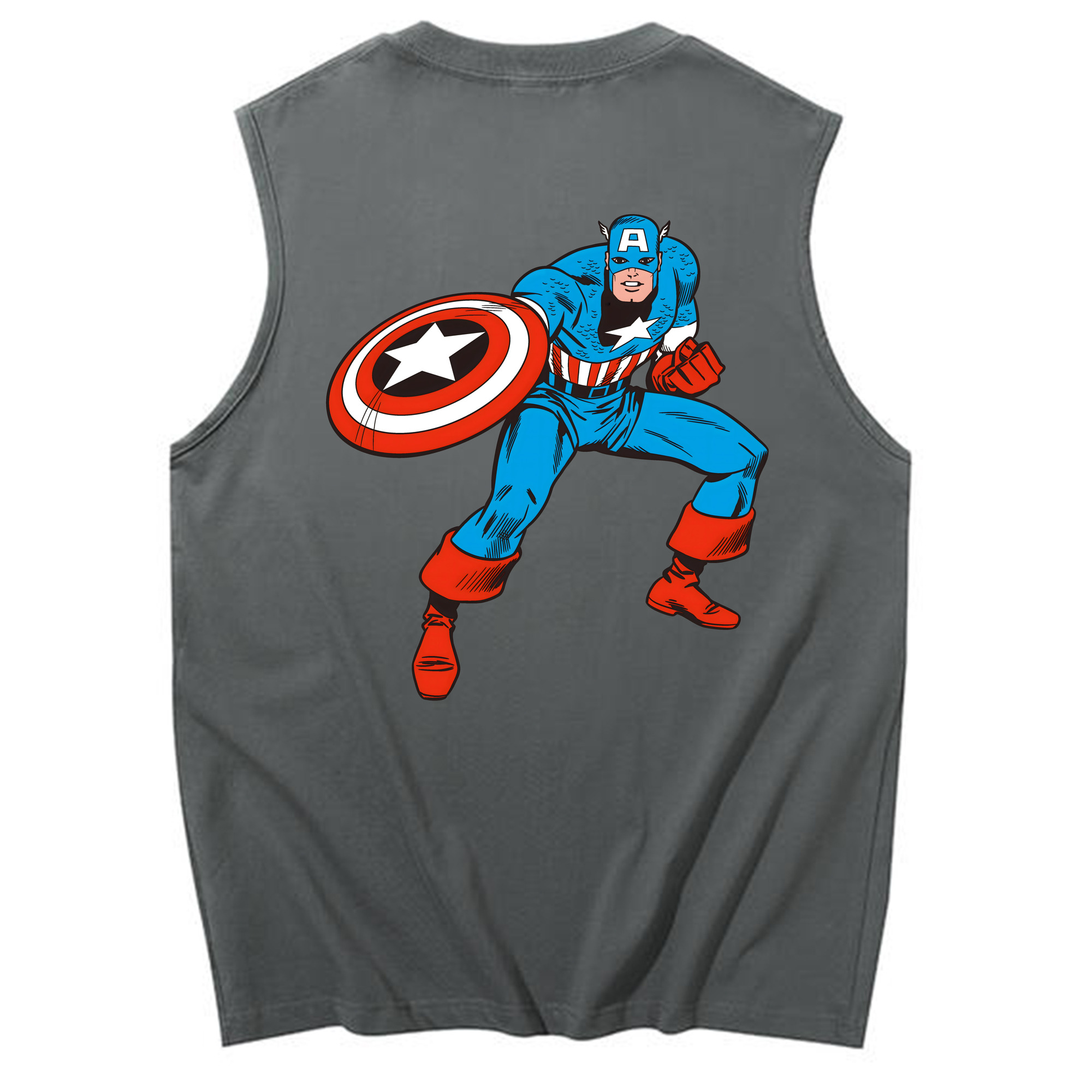 （画像用） アベンジャーズ The Avengers コットン100％タンクトップ（背面プリント）